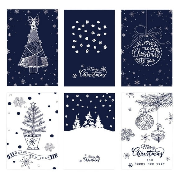 6-Pack Christmas Greeting Cards With Envelopes – Festive Design For Holiday Gift, Thank You Note, And Family Message