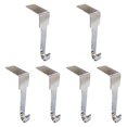 thumbnail image 1 of 6 Pack Christmas Stocking Hook Mantel Holder Fireplace Hanger L Shaped Design for Festive Holiday Home Decor, 1 of 9