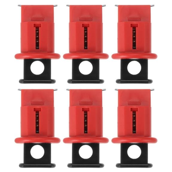 6 Pack Circuit Breaker Lockout Industrial Grade Miniature Loto Device Pin Out Wide Breaker Switch for Electrical Lockout