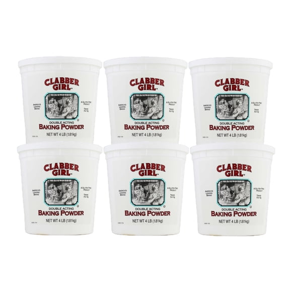 6 Pack | Clabber Girl Baking Powder, 4 lb