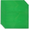 thumbnail image 1 of 6 Pack Classic Baseplates, 10"x10" Building Board Base Plates 100% Compatible with All Major Brands, For Children Over Three Years Old,Green, 1 of 7