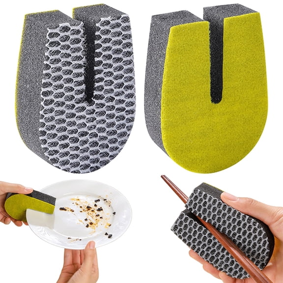6-Pack Cleaning Magic Melamine Eraser Sponge Set, Reusable Stain Removal Scrubber Pad for Kitchen Walls, Countertops and Bathroom Surfaces, Practical Household Rags