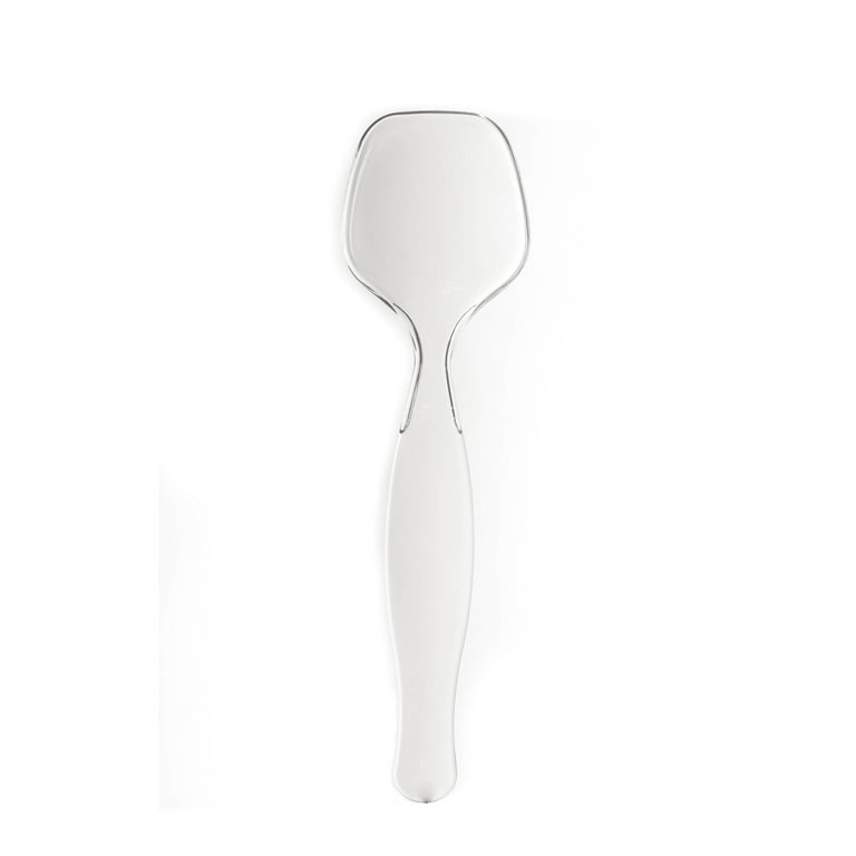 6 Pack] Clear Plastic Disposable Serving Spoons, Large 8.5 inch Serving  Utensils, Heavy Duty