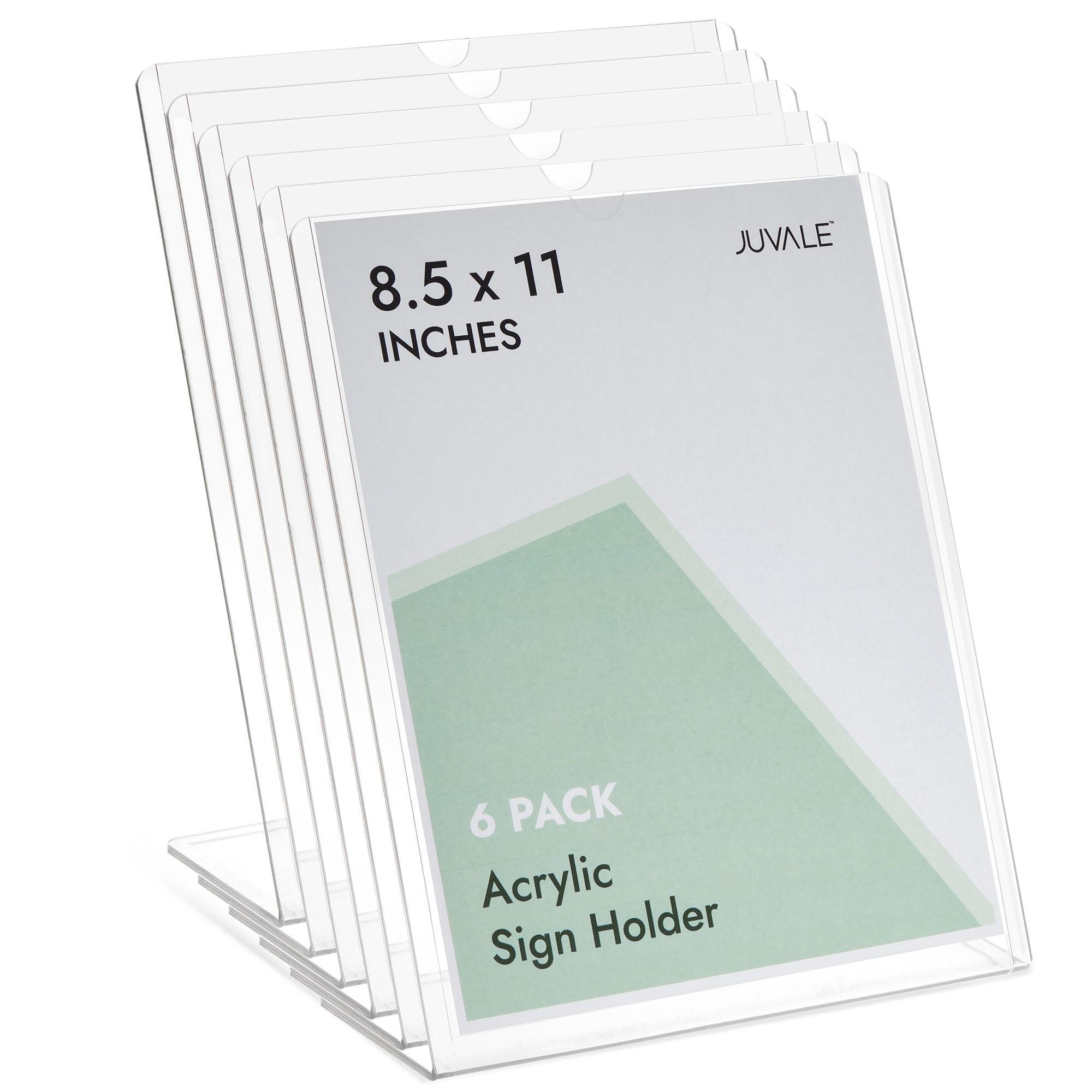 (Pack of 12) 4 x 6 Acrylic Sign Holder/Clear Table Card Display/Plastic  Upright Menu Ad Frame
