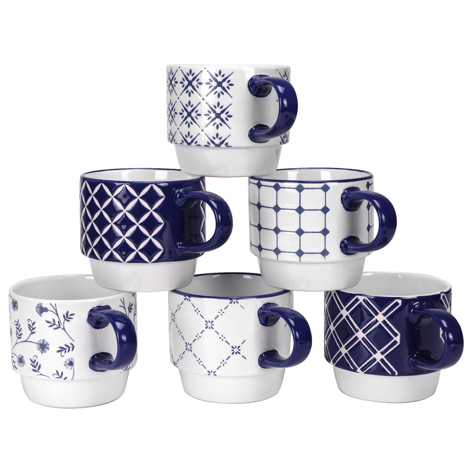 Microwave Safe Cups Christmas Coffee Mug Set Of 6 - 16oz Ceramic Holiday  Mugs, Dishwasher & Microwave Safe Dishwasher Safe Mugs