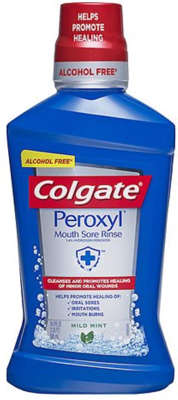 (6 Pack) - Colgate Peroxyl Mouth Sore Rinse, Mild Mint, 16.9 oz