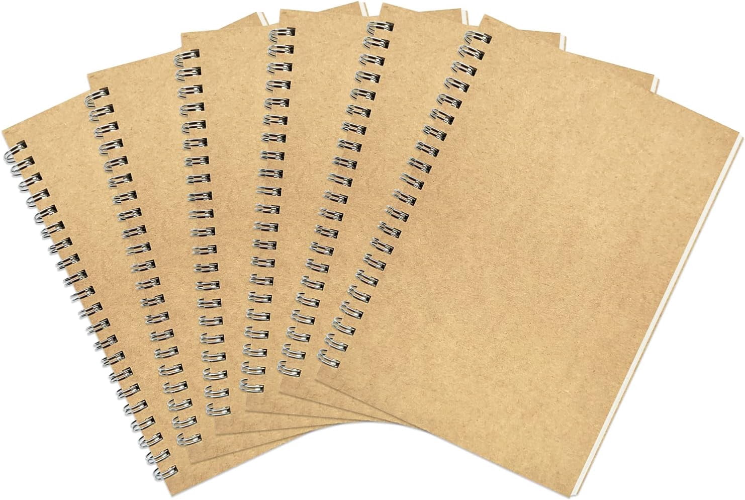 6 Pack College Ruled Notebook, Soft Yellow Cover Spiral Notebook, Memo ...