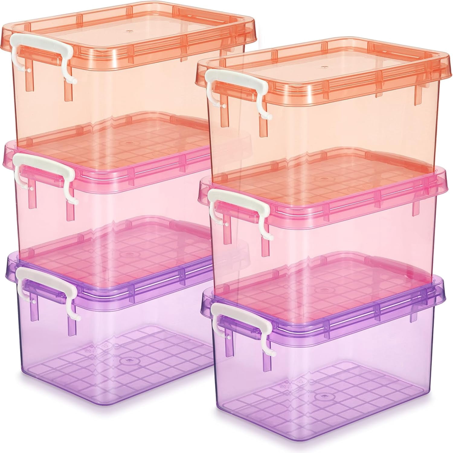 92 Quart Pink Collapsible Storage Bins With Lids - Large Plastic Storage Box, Waterproof & Stackable 3 thumbnail image