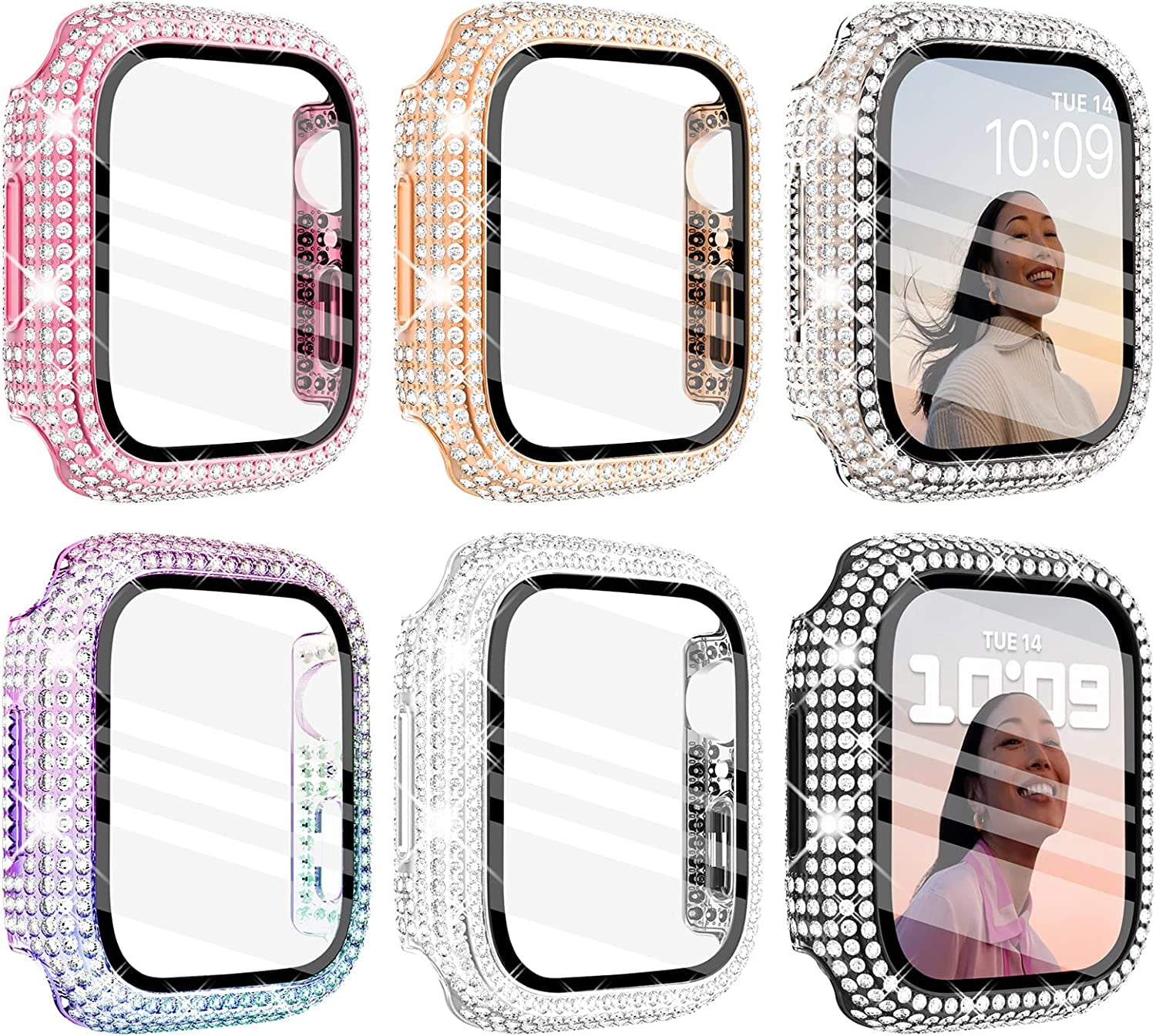 Photo inspiration: Android Compatible Apple Watch Cases Reference: 6 Pack Compatible With Apple Watch Case Series 8 7