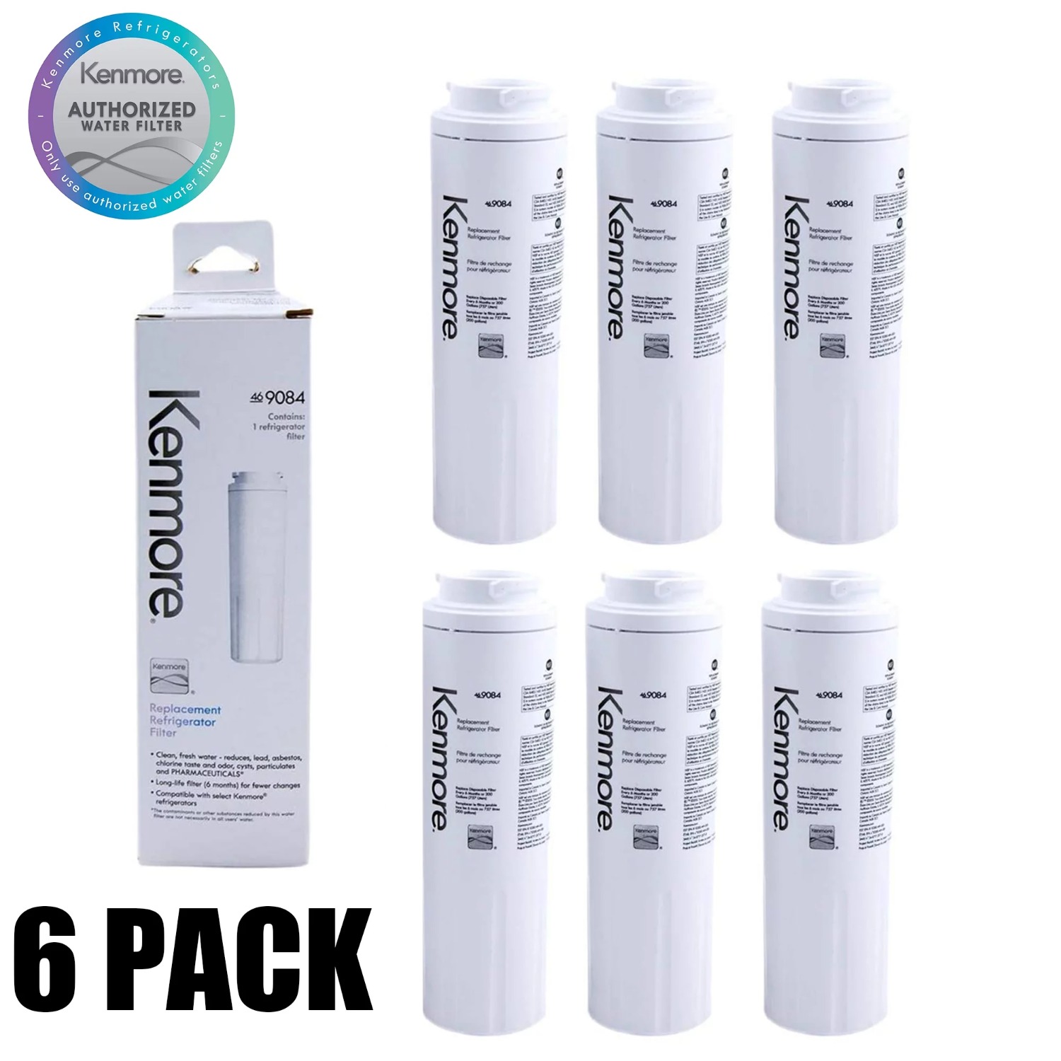 6 Pack Compatible with Kenmore 9084, 469084 Replacement Refrigerator