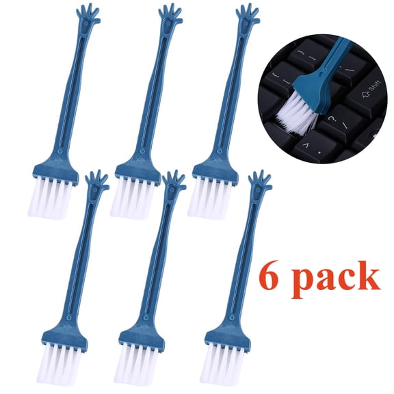 6 Pack Computer Keyboard Mini Cleaning Brush, Small Dusting Brush Electronic Tool, Handheld Desktop Brush for Home Office