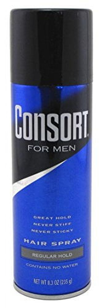 Consort, Hair Spray Aerosol, 8.30 oz, Regular Hold 12 Hour Fast Drying ...