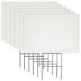 thumbnail image 1 of Juvale Corrugated Plastic Yard Signs - 6-Pack, 17 x 12 in, White - Blank Outdoor Poster Board with Stakes for Yard Displays, Open House Poster & Event Signs, 1 of 11