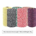 thumbnail image 1 of 6 Pack Cotton Bakers Twine Red & White 100M (328 Feet), Packing String, Durable Rope for Gardening, Decoration, Tying Cake and Pastry Boxes, DIY Crafts & Gift Wrapping, for Art and Craft, 1 of 9