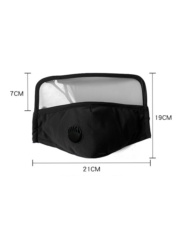 6-Pack Cotton Face Mask with Eye Shield and Carbon Filters