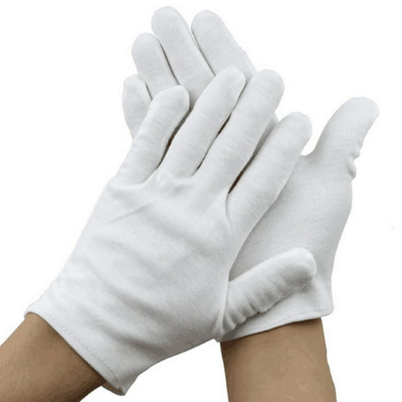 6 Pack Cotton Gloves For Hand Nourishing And Protection, Soft Fitting Gloves To Avoid Fingerprints And Handle Items Easily, Breathable Easy To Clean Reusable Gloves For All