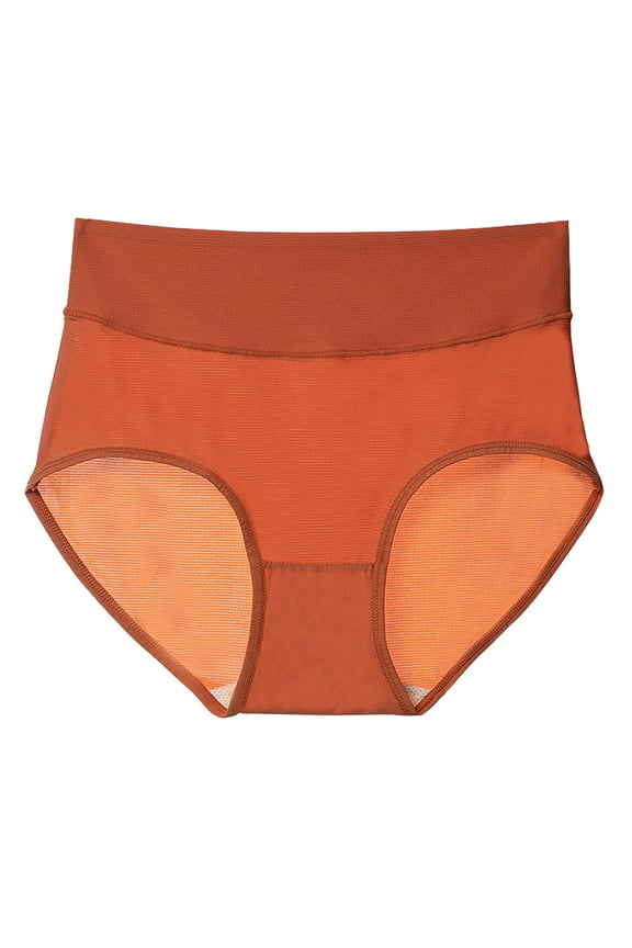 6 Pack Cotton Underwear For Women Bikini Solid Knickers Valentines Day Gift Cotton Panties For Women,Coffee,L