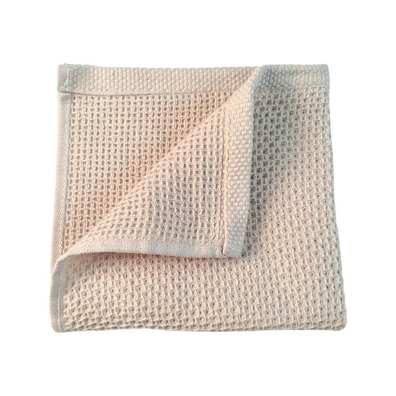 6-Pack Cotton Weave Kitchen Dish Cloths - 12x12 Inch Absorbent Towels - Quick Drying for Home, Restaurant