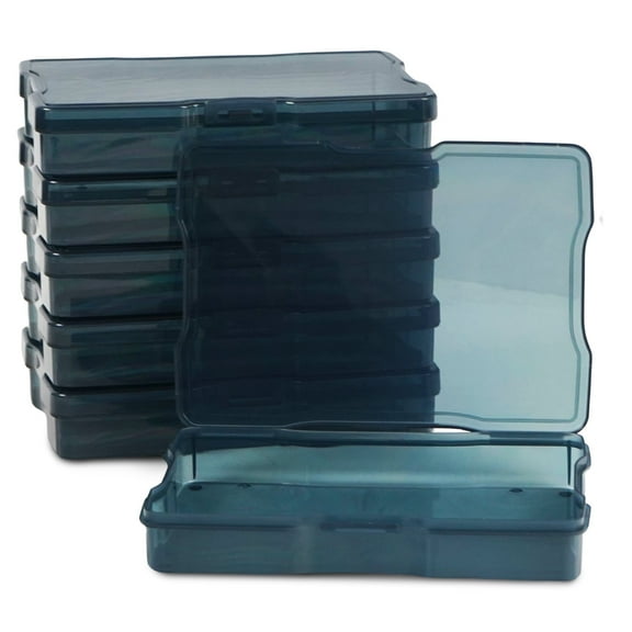 Artist Concepts Craft Storage Containers Art Supplies Stackable Storage Bins, Black, 6 Pack