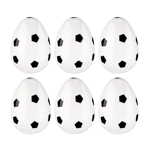 6-Pack Creatively Painted Plastic Easter Eggs, Decorative Egg Shapes for Hunting