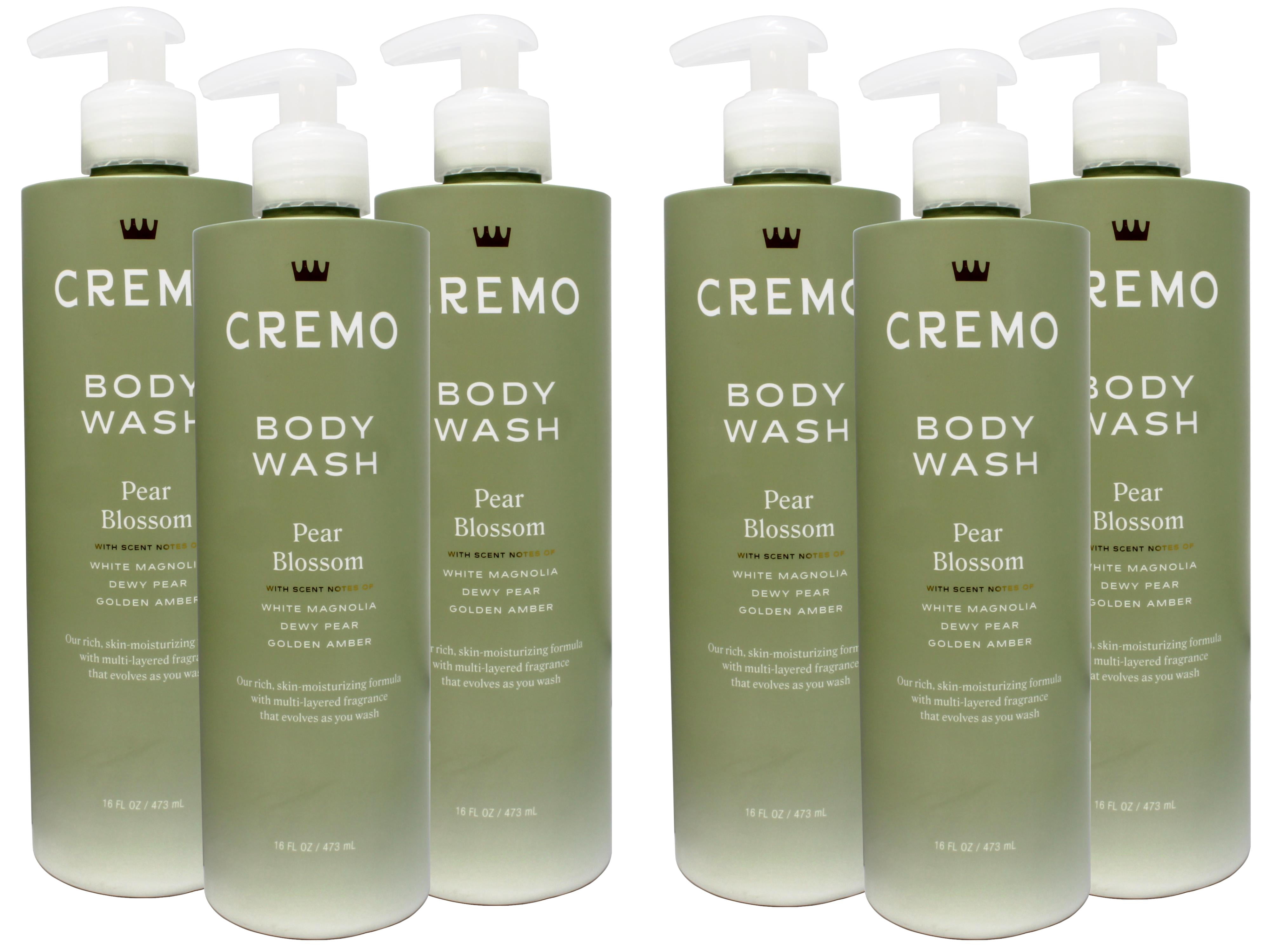 5 Pack - Cremo Pear Blossom Skin Moisturizing Body Wash for Women
