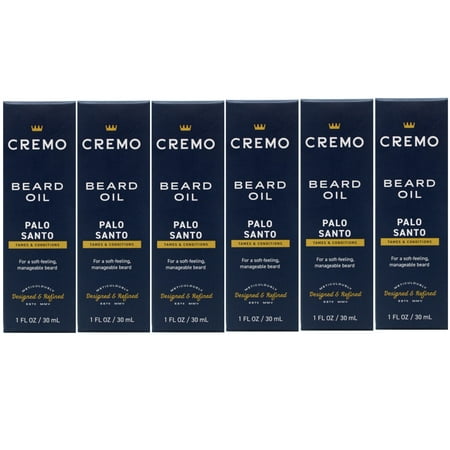6 Pack - Cremo Reserve Collection, Revitalizing Beard Oil, Palo Santo, 1 fl oz (30 ml)