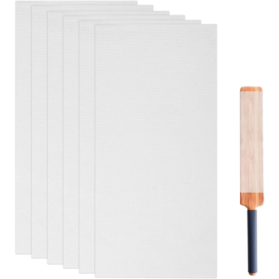 6 Pack Cricket Bat Protection Sheet, Transparent Cricket Bat Tape | High Viscosity Fiberglass Anti Scuff Sheet Tape Clear Face Cover for Cricket Bat Care