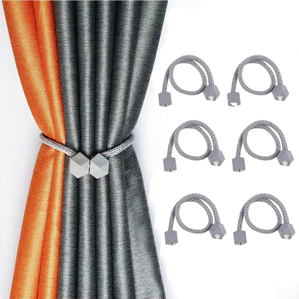 6 Pack Curtain Tiebacks, Curtain Holder Decorative Drapery Curtain