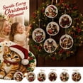 thumbnail image 1 of 6-Pack DIY Christmas Cat Ornaments Kit, Pearl Sticker Art Craft Set for Kids & Adults, 3D Embossed Holiday Tree Decorations with Hanging Rope, Fun Family Activity & Gift Idea, 1 of 4