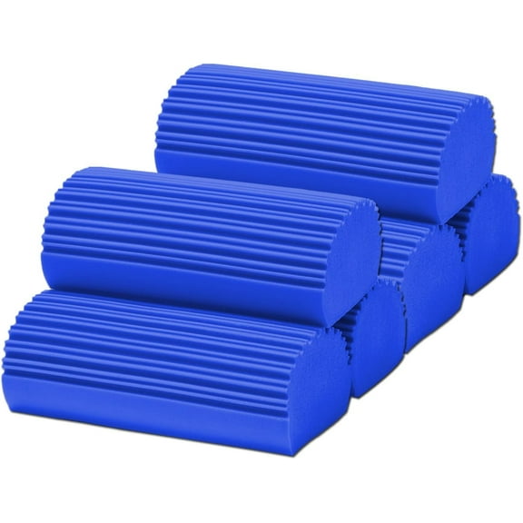 6 Pack Damp Clean Duster Sponge,Dusting Sponge Duster for Housekeeping,Reusable Household Cleaning Sponge for Blinds, Fan Blades,Mirrors,Glass, Baseboards,Window Track Grooves and Car