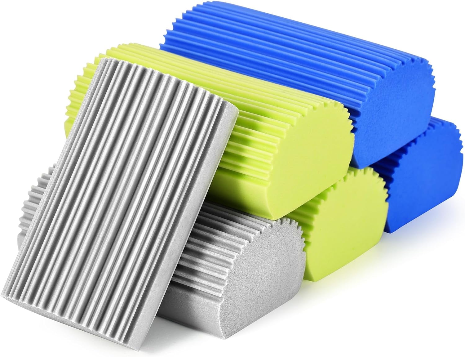 6Pack Damp Clean Duster Sponge, Reusable Damp Duster Sponge for