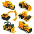 thumbnail image 1 of 6 Pack Diecast Alloy Inertial Construction Vehicles Set Mini Dump Truck Model Toy for 3-4 Years 4-5 Years 5-6 Years, 1 of 8