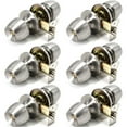 thumbnail image 1 of 6 Pack Door Knob and Lock Set Versa Keyed by Villar Home Designs Bronze, 1 of 5