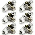 thumbnail image 1 of 6 Pack Door Knob and Lock Set Versa Privacy by Villar Home Designs Silver, 1 of 5