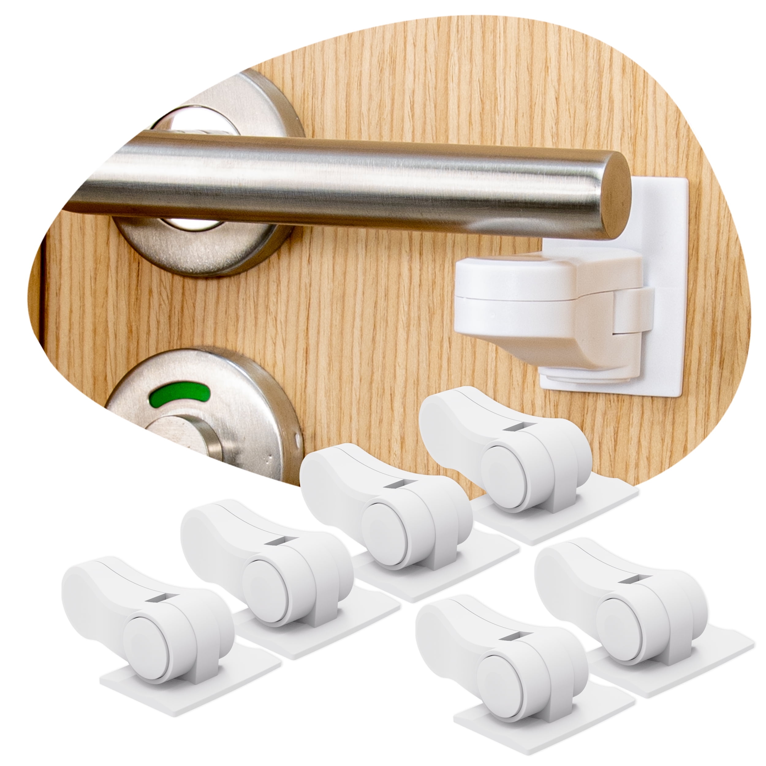 6Pack Door Lever Lock for Child Safety Baby Proofing Child Proof