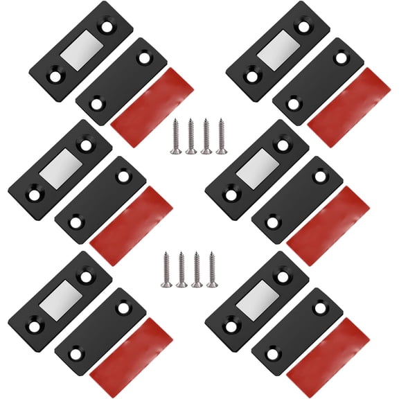 6 Pack Door Magnet Door Magnets for Cabinet Doors Ultra Thin Furniture Magnetic Catches Strong Magnetic Lock Cabinet Furniture Magnets Door Lock Drawer Furniture Magnets Door Closers