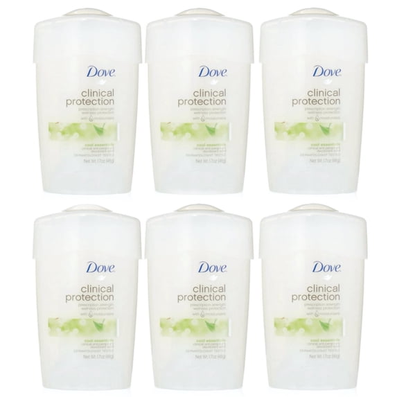6 Pack Dove Clinical Protection Anti-Perspirant Deodorant Cool Essentials 1.70oz