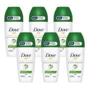 6 Pack - Dove Cucumber & Green Tea Scent Roll - On Deodorant - 50 ml