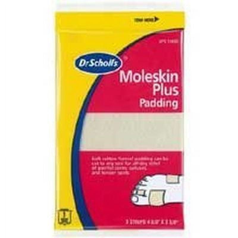 6 Pack Dr. Scholl's Moleskin Plus Padding Roll 1 Each