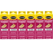 6 Pack - Dr. Scholl's Moleskin Padding ROLL, 1 roll // Thin, Flexible Cushioning & Pain Relief - Cut to Any Size - 24 Inches X 4 5/8 Inches