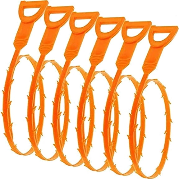 6 Pack Drain Sink Hair Pick up Tool,Hair Cather Trap Drain Clog Remover for Sewer Shower Sink Bathroom Tub Pipeline Cleaning Tool(short)