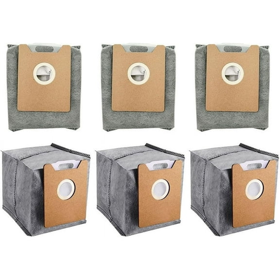 6-Pack Dust Bags compatible with Eufy Clean G35+, G40+, G40 Hybrid+ Robot Auto-Empty Station, Vacuum Automatic Airclean Dirt Disposal Bags Accessory (NOT for L35/ LR30)