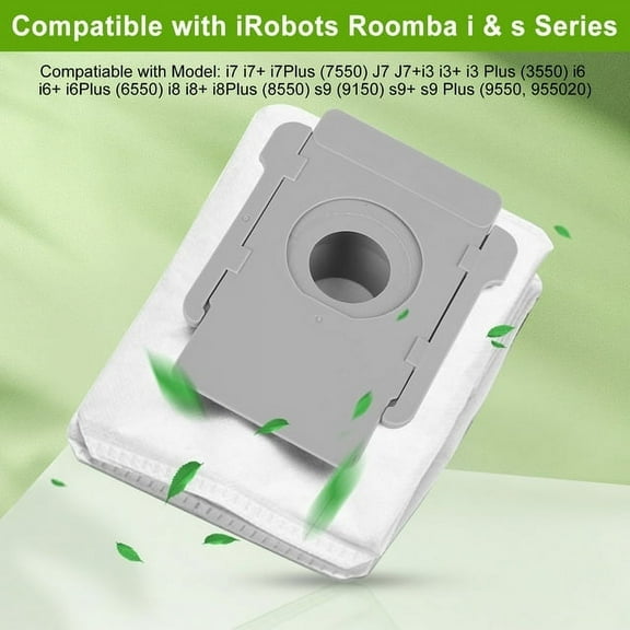 6 Pack Dust Collection Bags, Vacuum Dust Bags Fit for iRobots Roomba i3 i6 i7 i8 s9 Series Vacuum Cleaner