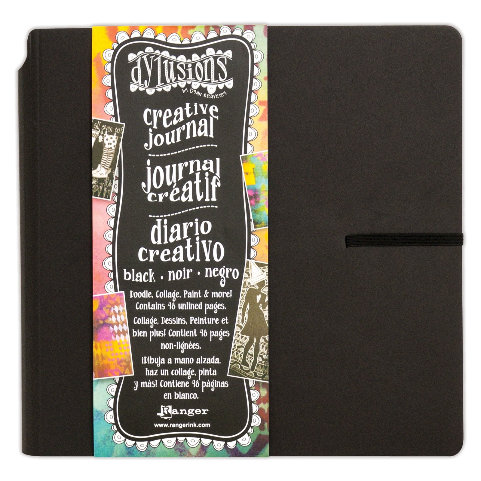 Dylusions Black Square Creative Journal, 6 Pack