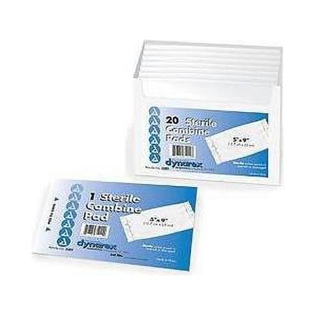 6 Pack Dynarex 3501 Sterile Combine Pads 5 inches x 9 inches 20 Count Each
