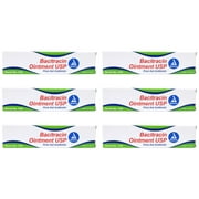 6 Pack -Dynarex Bacitracin First Aid #1163 Antibiotic Ointment 1oz Tube Each