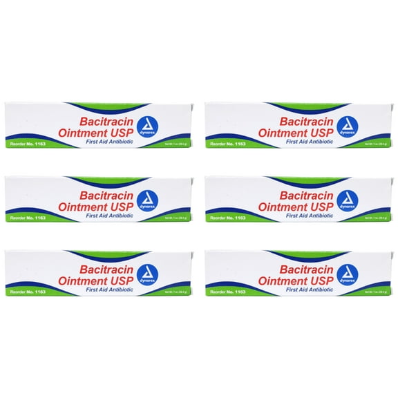 6 Pack - Dynarex First Aid Antibiotic Ointment Tube 1 oz