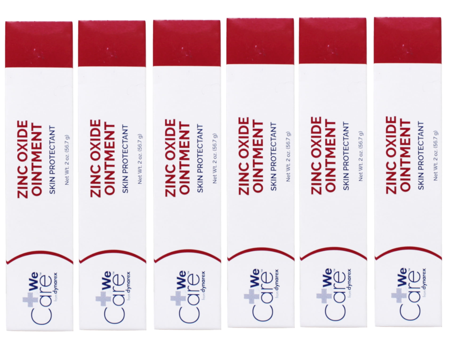 6 Pack Dynarex Zinc Oxide Ointment Skin Protectant 2 Oz Tube