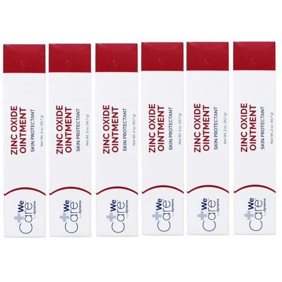 6 Pack Dynarex Zinc Oxide Ointment Skin Protectant 2 Oz Tube