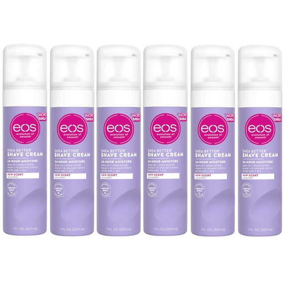 6 Pack EOS Evolution of Smooth Shave Cream Lavender Jasmine 7 Oz Each